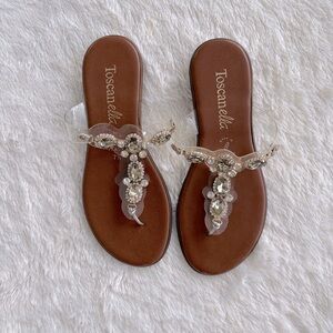 Toscanella Dress Sandals Made in Italy Size 7.5